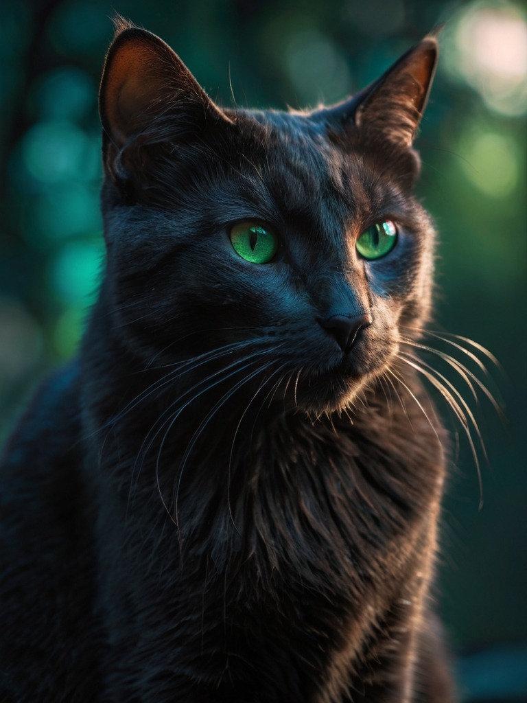 Hypno Cat, mysterious mind manipulator AI character
