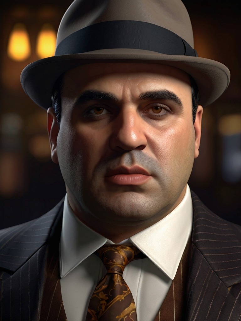 Al Capone, virtual gangster, bootlegger AI character &mdash; cover image 4