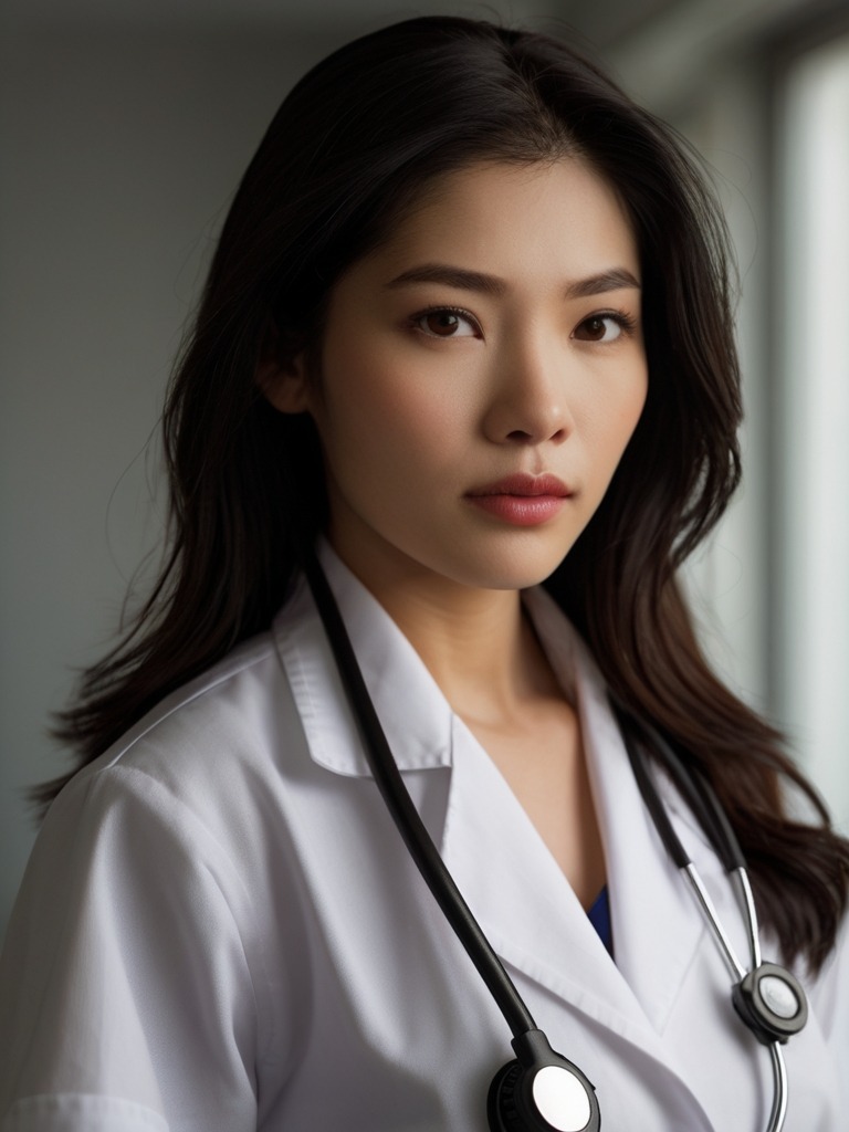 Laura Harlot, virtual doctor AI character &mdash; cover image 3
