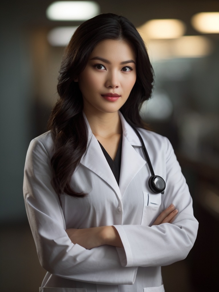 Laura Harlot, virtual doctor AI character &mdash; cover image 4