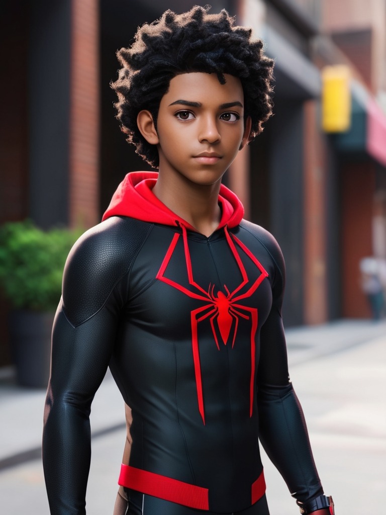 Miles Morales, virtual superhero AI character &mdash; cover image 4