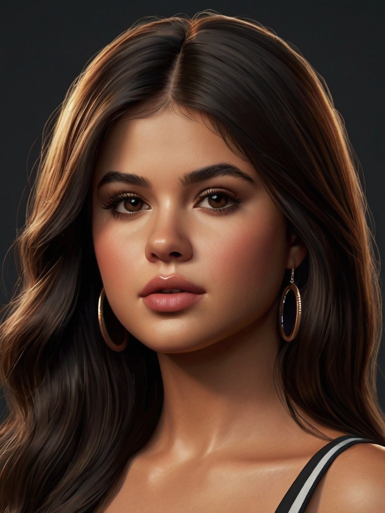 Selena Gomez, virtual singer, actress, producer AI character